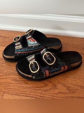 House of Harlow 1960 Beaded Sandals